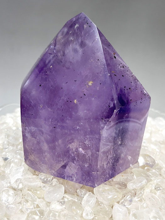 天然紫水晶ポイント（一本剣） 約1.35kg アメシスト 【商品番号：m