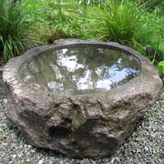 つくばい　手水鉢　水鉢 庭石