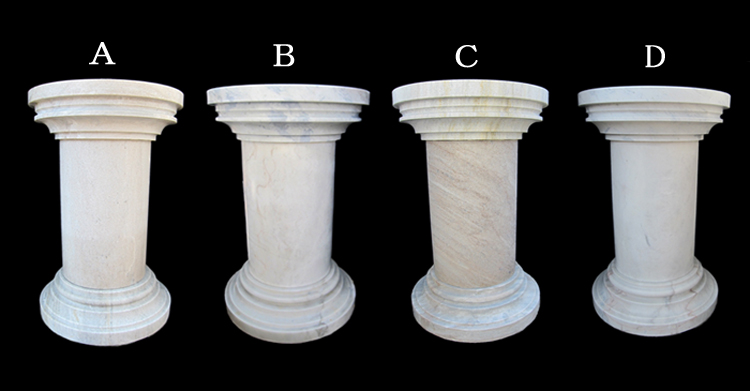 天然大理石ポール