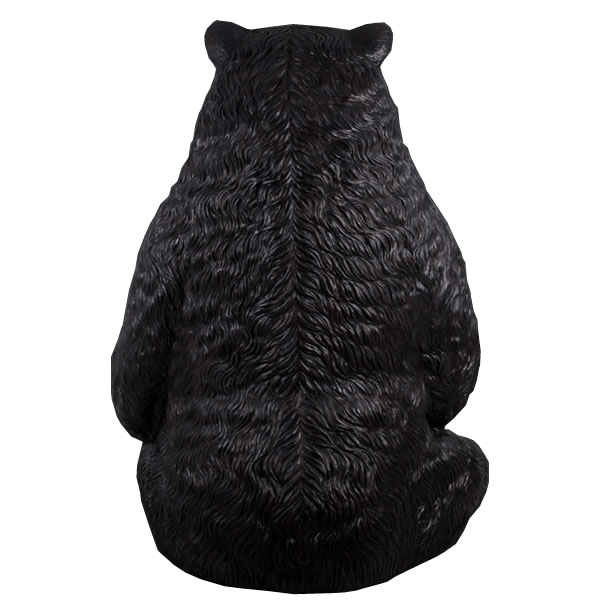 巨大くま 巨大な黒クマ Sitting Black Bear-Jumbo FRPアートオブジェ【商品番号