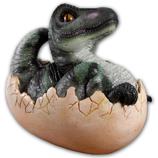 強化プラスチック製アート 恐竜像 恐竜オブジェ Baby T Rex Hatching 孵化するt Rex 商品番号 M Fr