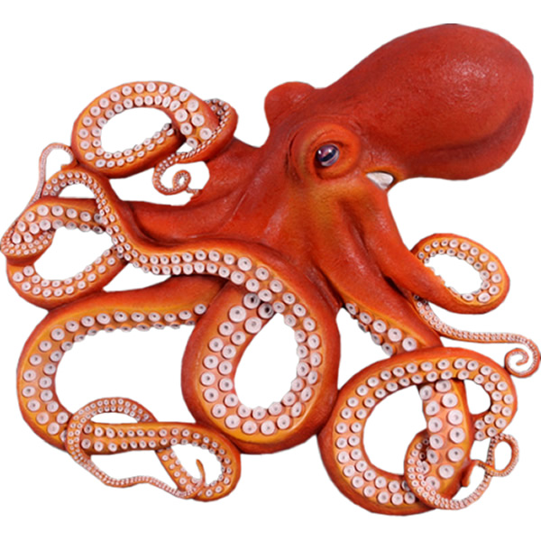 壁掛け用 巨大なタコ Octopus Wall Decor FRPアートオブジェ【商品番号