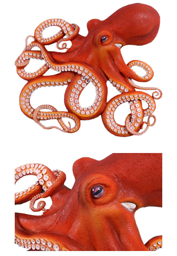 壁掛け用 巨大なタコ Octopus Wall Decor FRPアートオブジェ