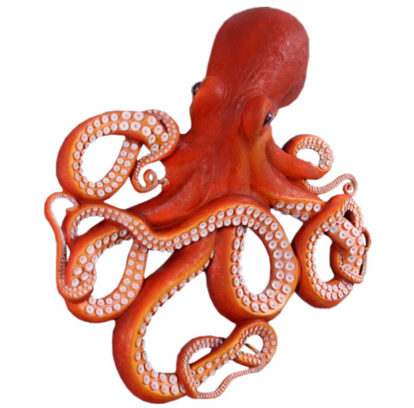壁掛け用 巨大なタコ Octopus Wall Decor FRPアートオブジェ【商品番号