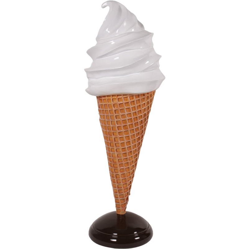 巨大なソフトアイスクリーム Soft Serve Ice Cream 6.5H FRPアート