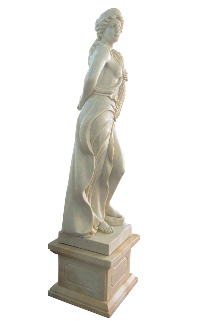 天然大理石彫刻（石像） 収穫のヴィーナス（秋） 女性像 の販売