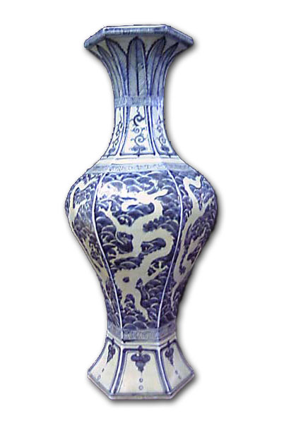 景徳鎮　骨董　花瓶