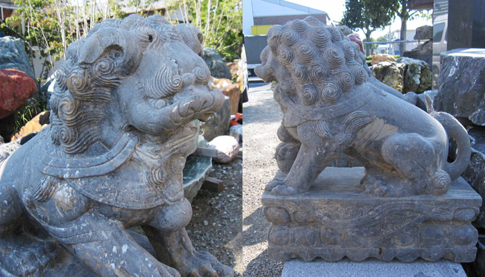 狛犬　こま犬　神社　獅子　阿吽　ライオン　守護獣　仏教