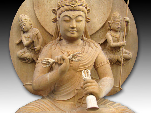 金剛薩埵菩薩　木彫り仏像