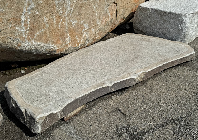 天然石 沓脱石 踏み石 176cm 長尺 薄型 景石 庭石 飾り石 玄関 縁側 坪