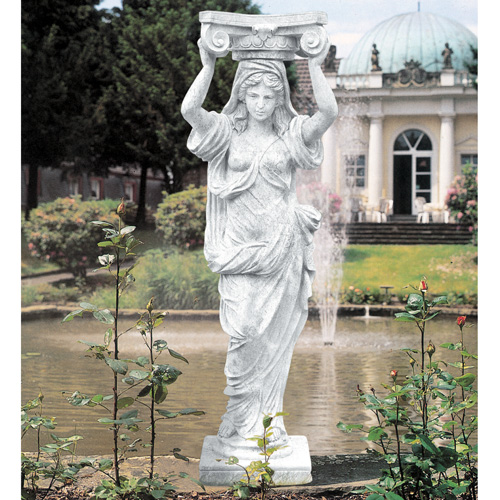 カリアティードのイタリア製人造石像（ガーデン オーナメント）を販売