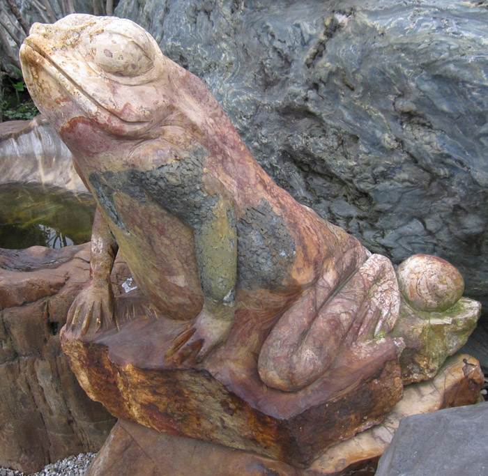 天然石　彫刻　御影石　化石　庭園　置物　オブジェ　和風　庭　日本庭園